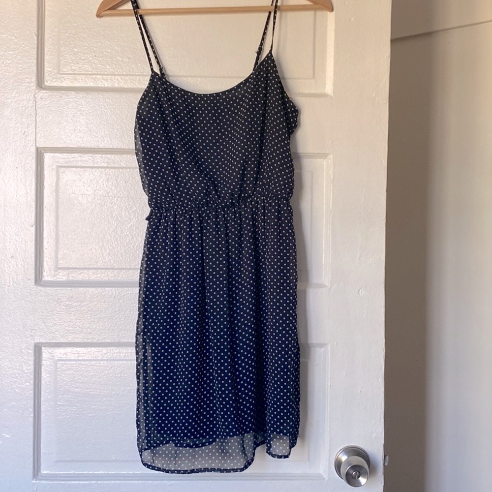 Blue polka dot dress. Brand is Every. Size XS.